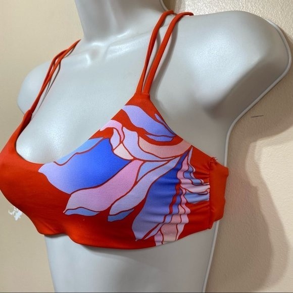 Athleta- Strappy Back Floral Swim/Bikini Top- XS - Picture 2 of 7